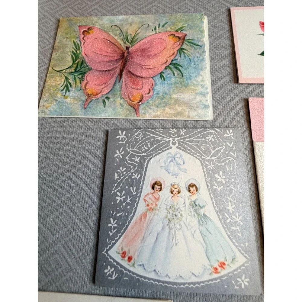 Vintage Bridal Shower Greeting Cards Lot of 33 Mid-Century Wedding Ephemera WOW